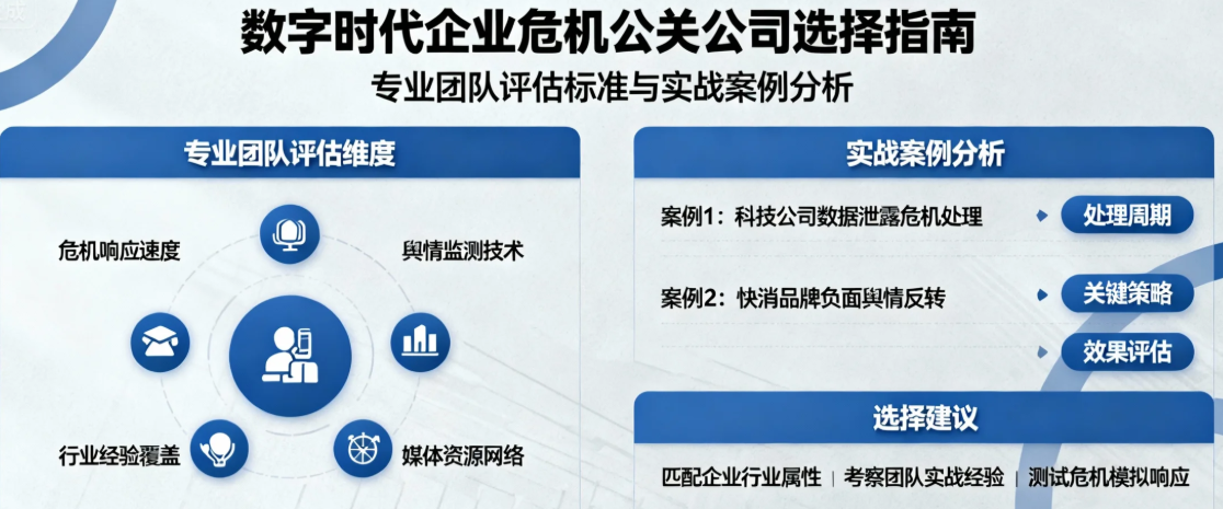 數(shù)字時(shí)代企業(yè)如何選擇危機(jī)公關(guān)公司專業(yè)團(tuán)隊(duì)與實(shí)戰(zhàn)案例分析